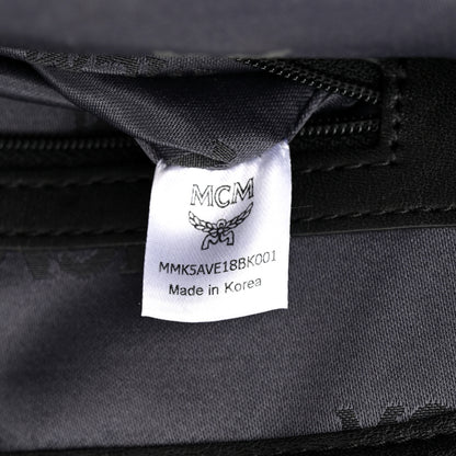 MCM Visetos Studded Medium Stark M Backpack Black 6 of 9