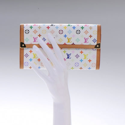 Louis Vuitton Monogram Multicolor Porte Tresor International Wallet White 2 of 7