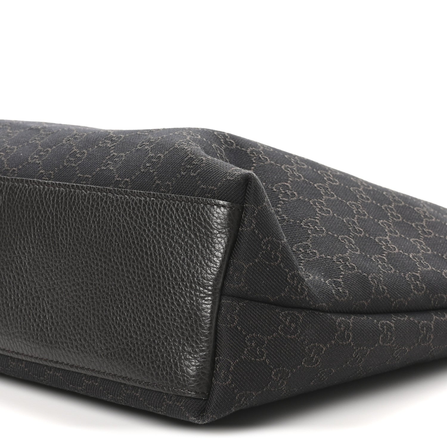 Gucci Monogram Denim Large Tote Dark Brown 10 of 10