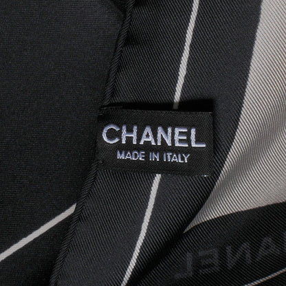 Chanel Silk Jacket Camellia CC Iconic Symbols Scarf 6 of 7