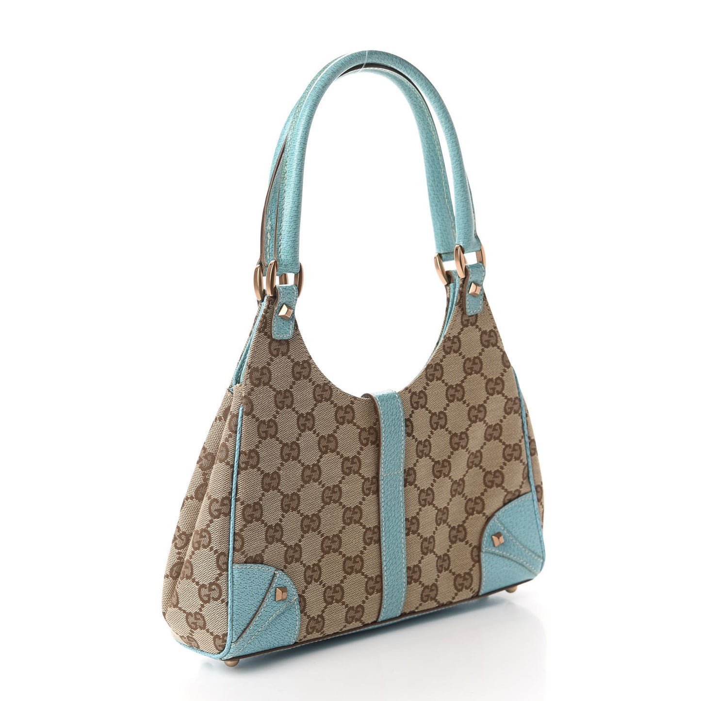Monogram Jackie O Hobo Turquoise