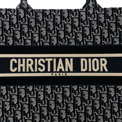 Christian Dior Oblique Velvet Medium Book Tote Blue Multicolor 8 of 10