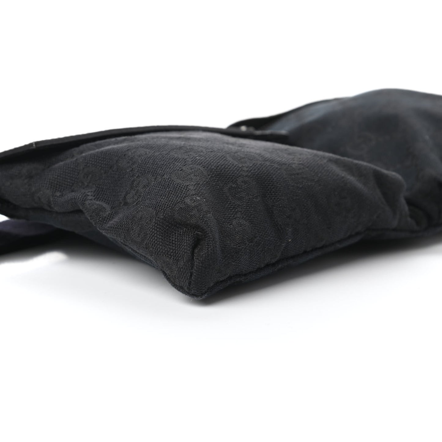 GG Monogram Double Pocket Belt Bag Black