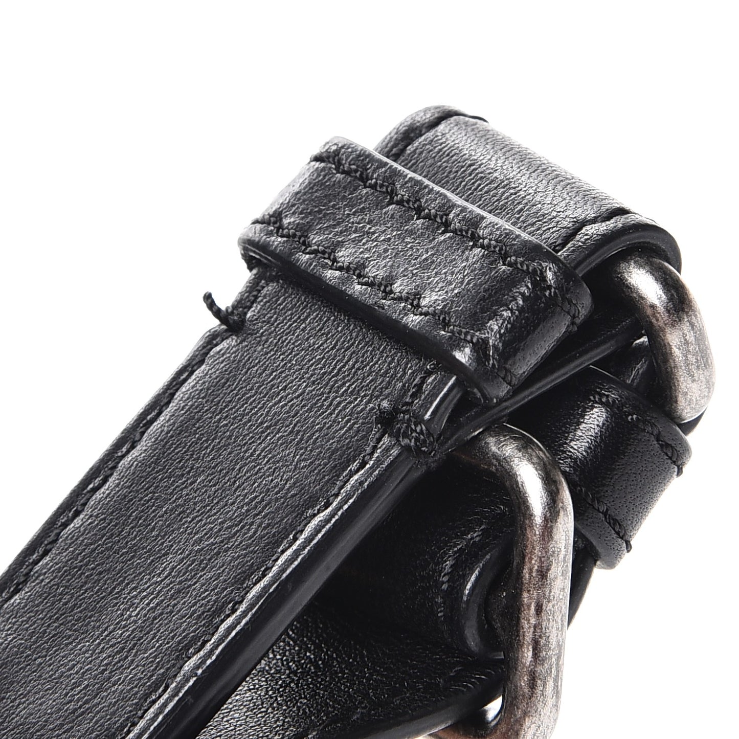 Lambskin Quilted Banane Waist Bag Fanny Pack Black