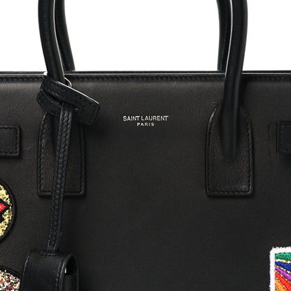 Saint Laurent Calfskin Patchwork Baby Sac De Jour Black Multi 9 of 11