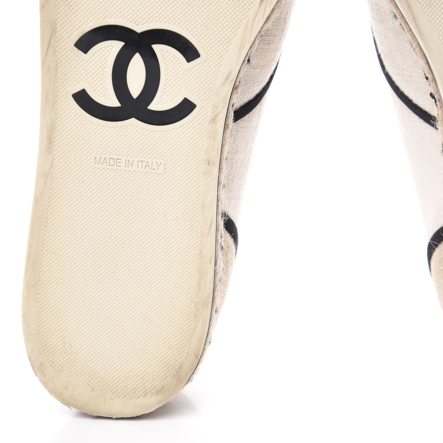 Cotton Lace Up Espadrilles 41.5 Light Beige