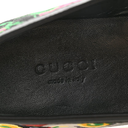 Gucci Floral Horsebit Womens Jordaan Loafers 35 Multicolor 6 of 8