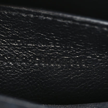 Saint Laurent Lambskin Mixed Matelasse Triquilt Medium Monogram Satchel Black 7 of 10