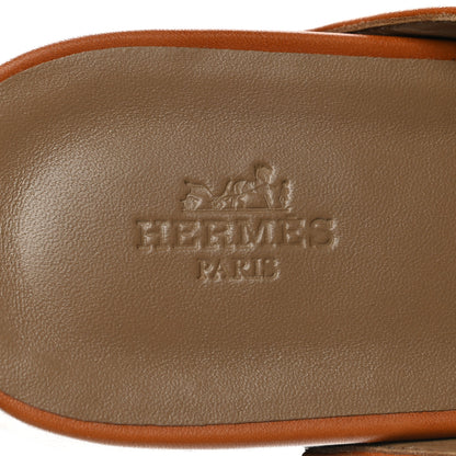 Hermes Heritage Calfskin Carlotta Mules 41 Naturel 7 of 8