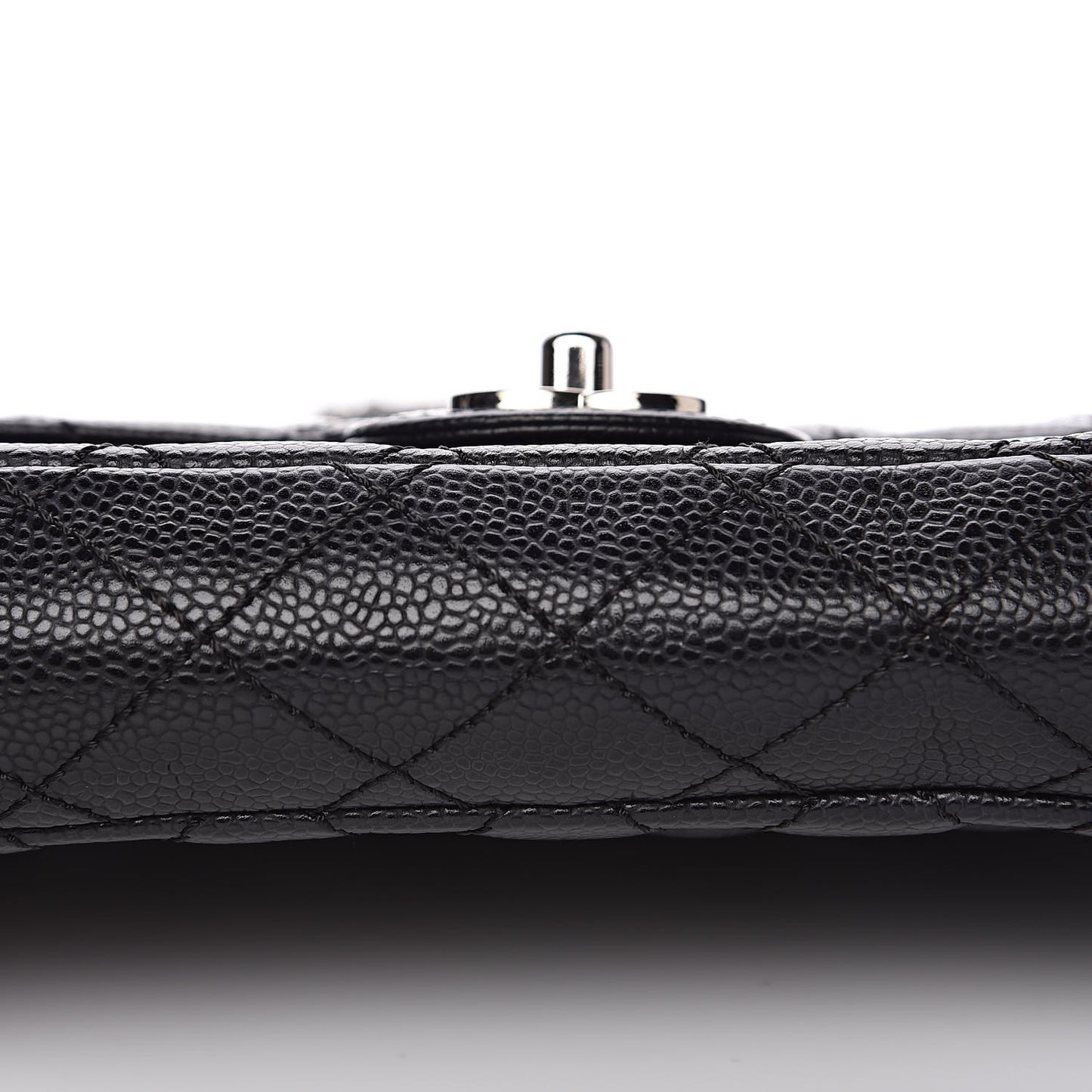 Caviar Quilted East West Flap Black