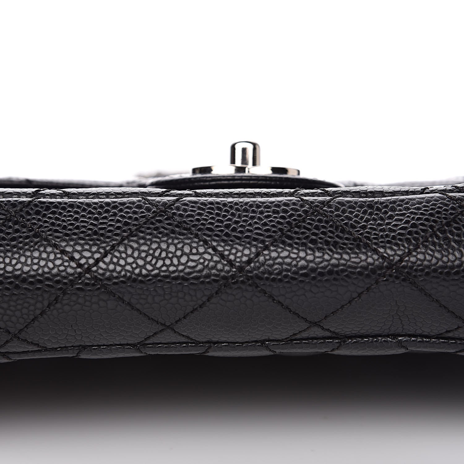 Chanel Caviar Quilted East West Flap Black 10 of 12