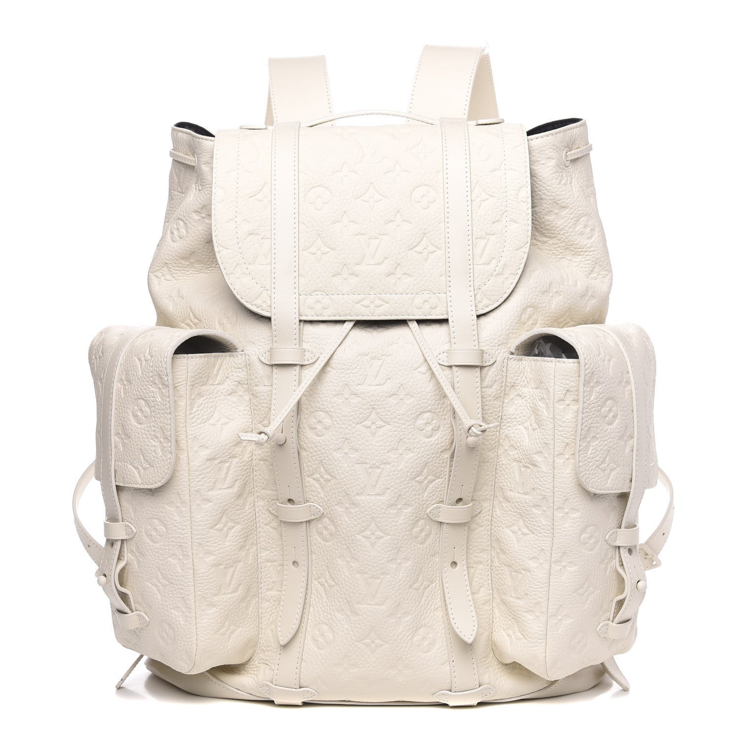 Taurillon Monogram Christopher GM Backpack White