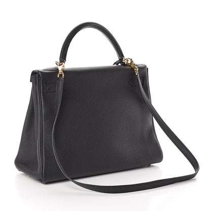 Hermes Togo Kelly Retourne 32 Black 3 of 11