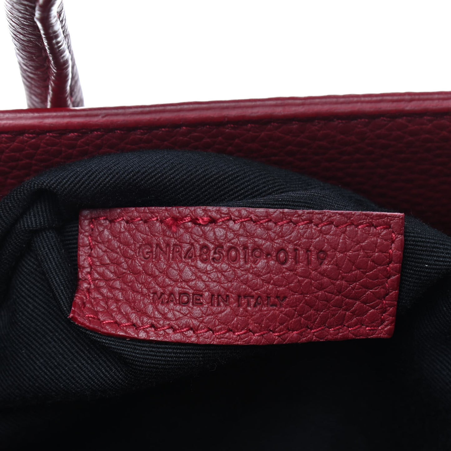 Grained Calfskin Nano Sac De Jour Souple Palissandre