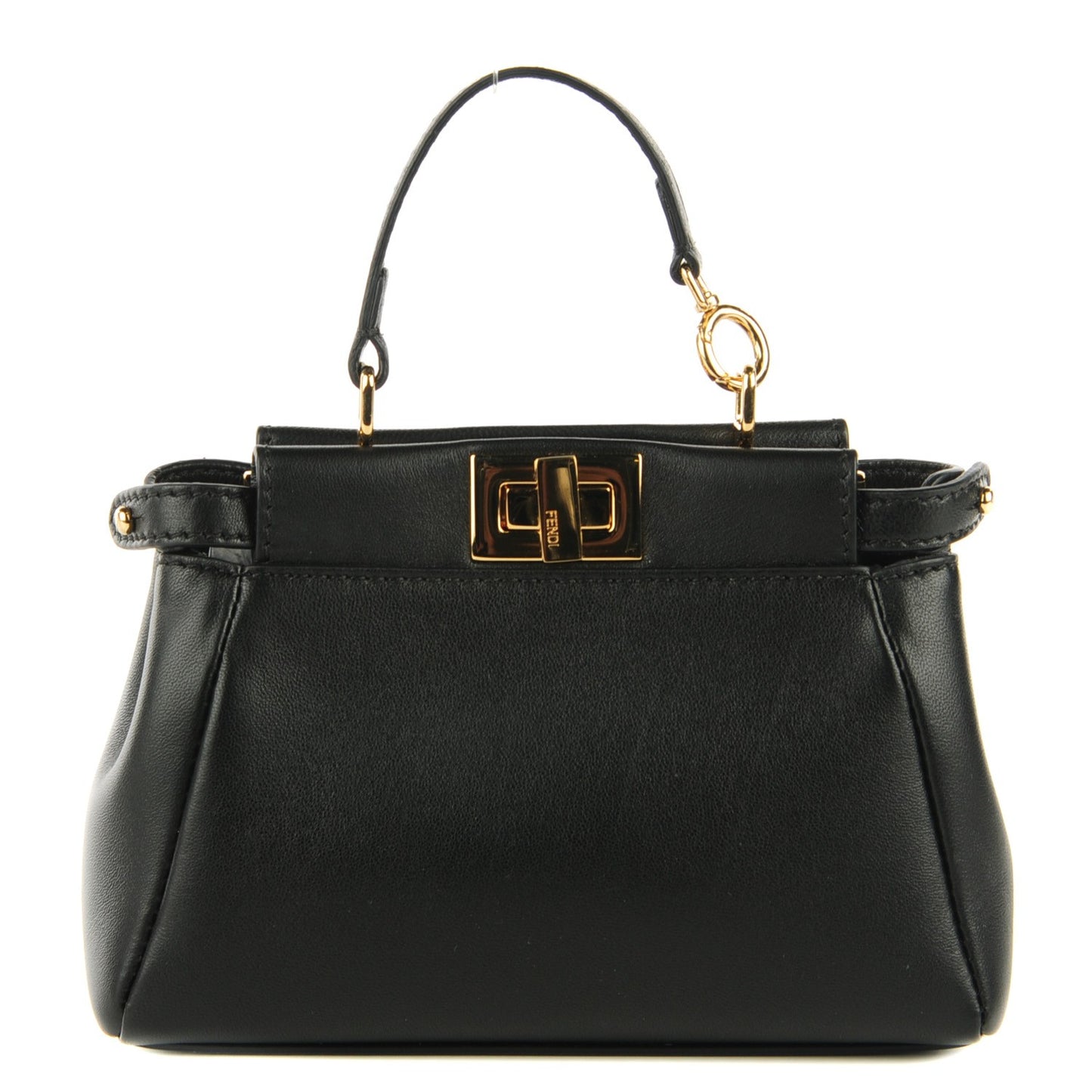 Nappa Micro Peekaboo Iconic Satchel Black