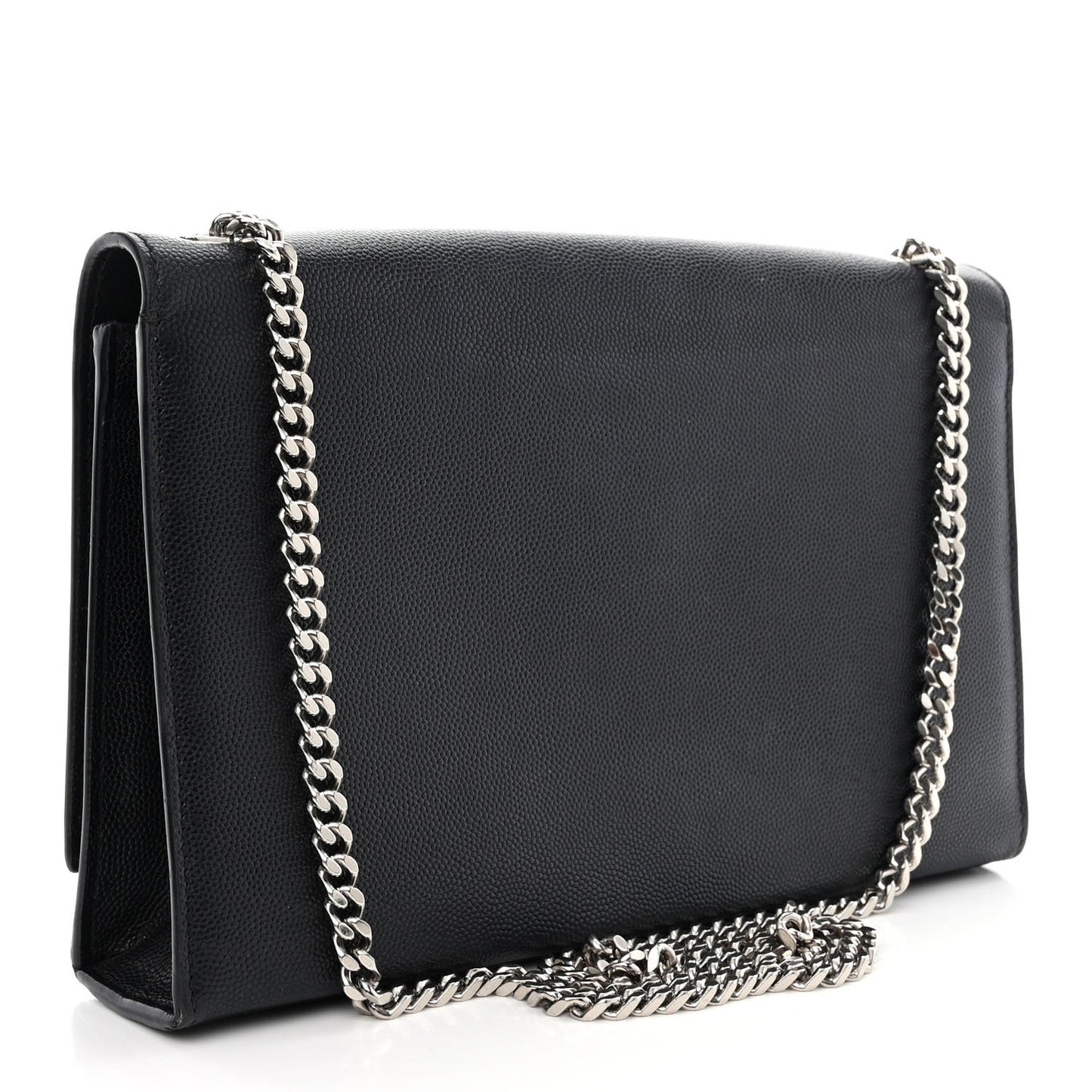 Grain De Poudre Medium Classic Monogram Kate Satchel Black