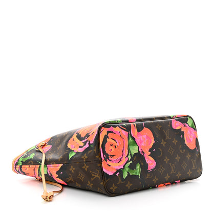 Louis Vuitton LOUIS VUITTON Monogram Roses Neverfull MM 4 of 14