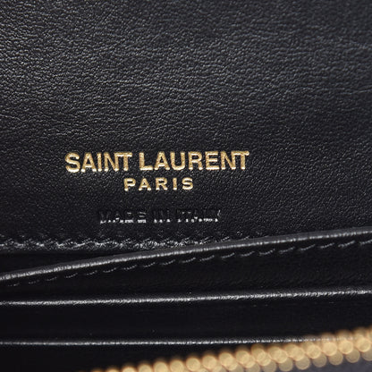 Saint Laurent Smooth Calfskin Monogram Kate Belt Bag Black 8 of 9