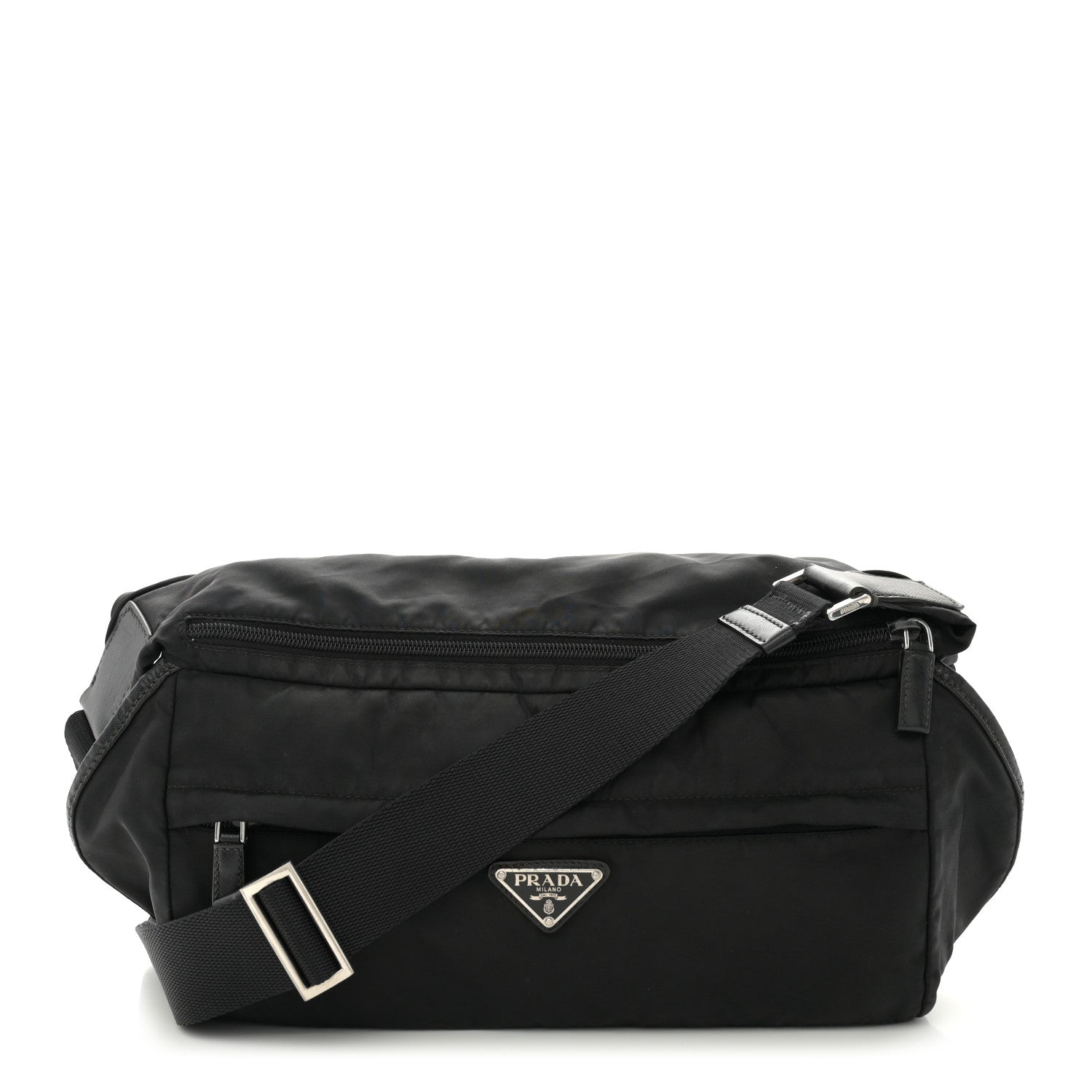 Prada Nylon Tessuto Montagna Messenger Bag Black 1 of 13
