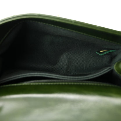 Chanel Calfskin Chevron Quilted Mini Coco Handle Flap Green 5 of 10