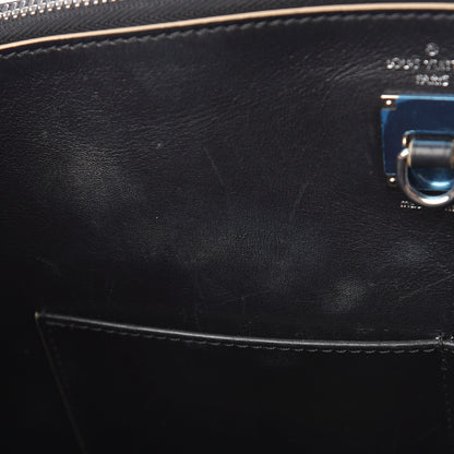 Louis Vuitton Calfskin World Tour City Steamer MM Black 9 of 27