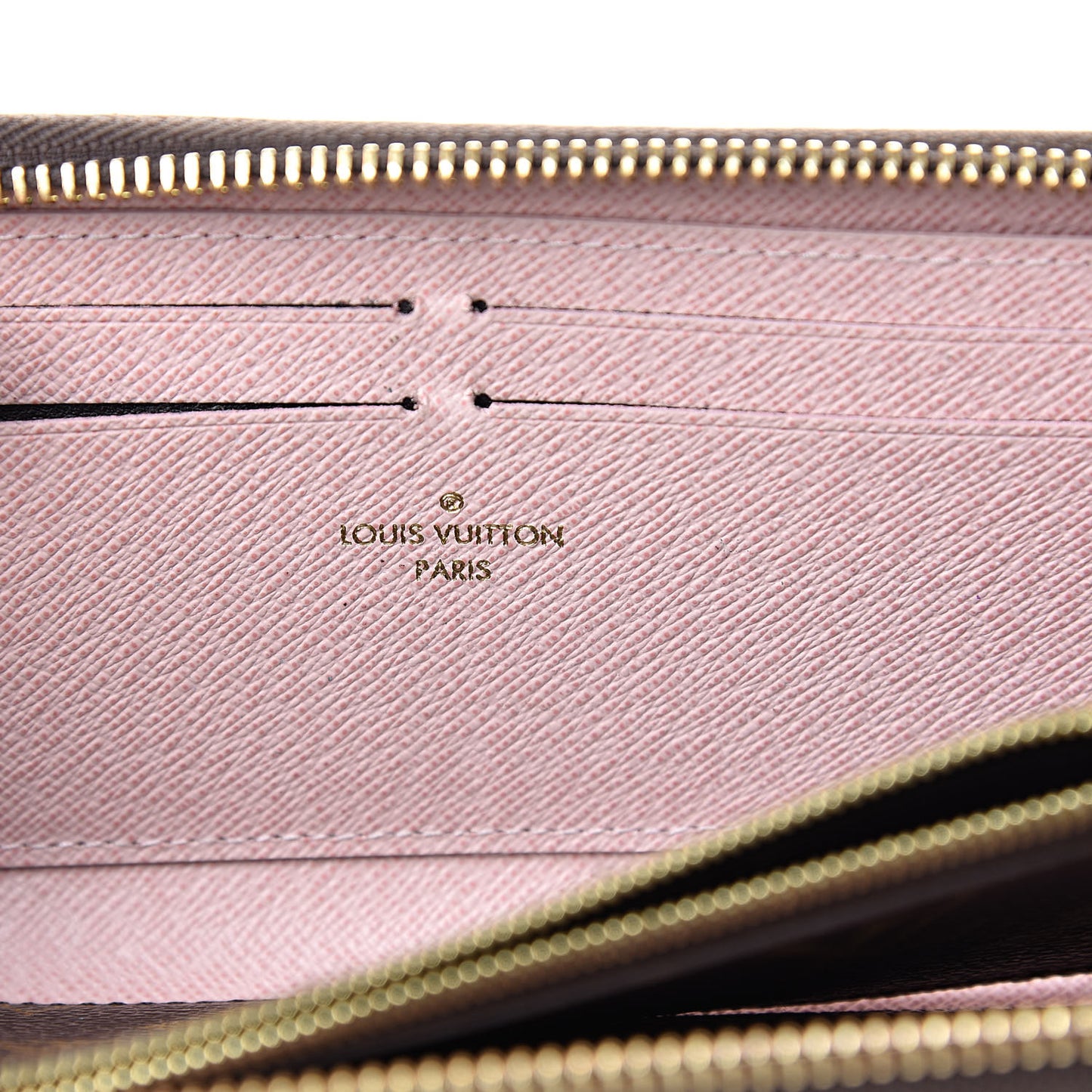 Monogram Clemence Wallet Rose Ballerine
