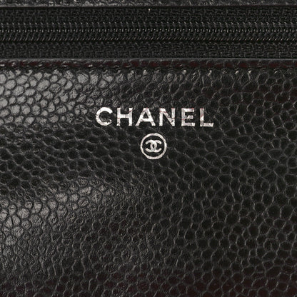 Chanel Caviar Quilted Wallet on Chain WOC Black 6 of 9