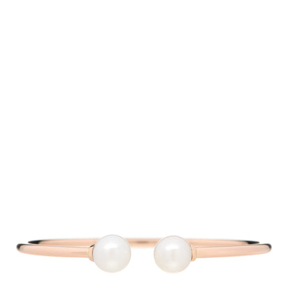 Tiffany 18K Rose Gold Pearl 8mm HardWear Ball Wire Bracelet 1 of 3