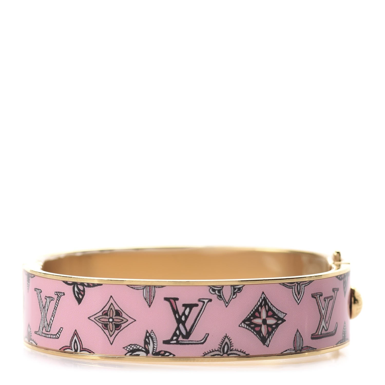 Louis Vuitton Enamel Monogram Confidential PM Bracelet Rose Pink 1 of 5
