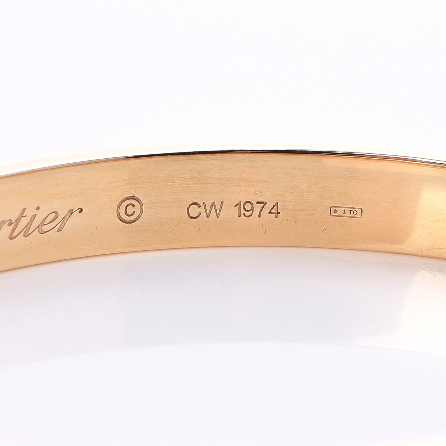 18K Yellow Gold LOVE Bracelet 17
