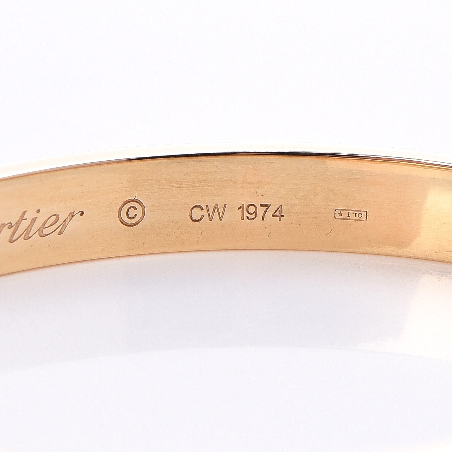 Cartier 18K Yellow Gold LOVE Bracelet 17 6 of 6