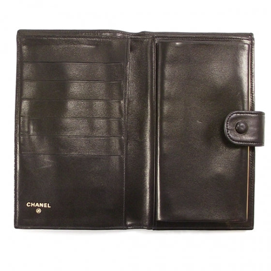 Chanel Lambskin CC Wallet Black 7 of 10