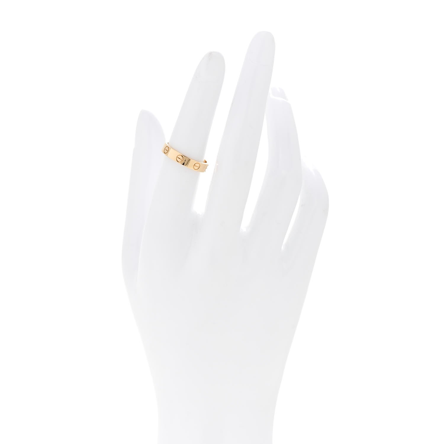 Cartier 18K Yellow Gold 3.5mm LOVE Wedding Band Ring 51 5.75 2 of 5