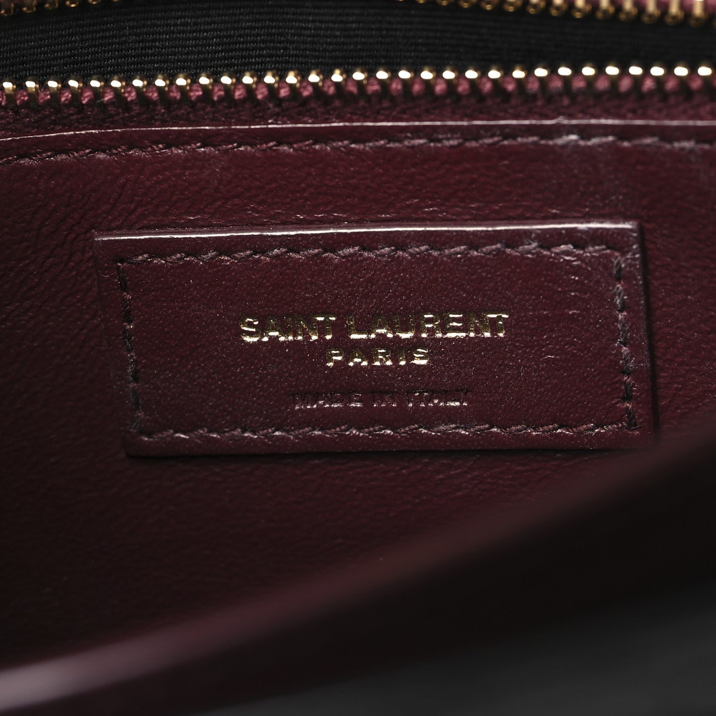 Calfskin Crocodile Embossed Monogram Cassandra Clasp Bag Black Rouge Legion