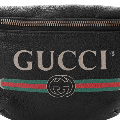 Gucci Grained Calfskin Small Logo Belt Bag Black 8 of 10