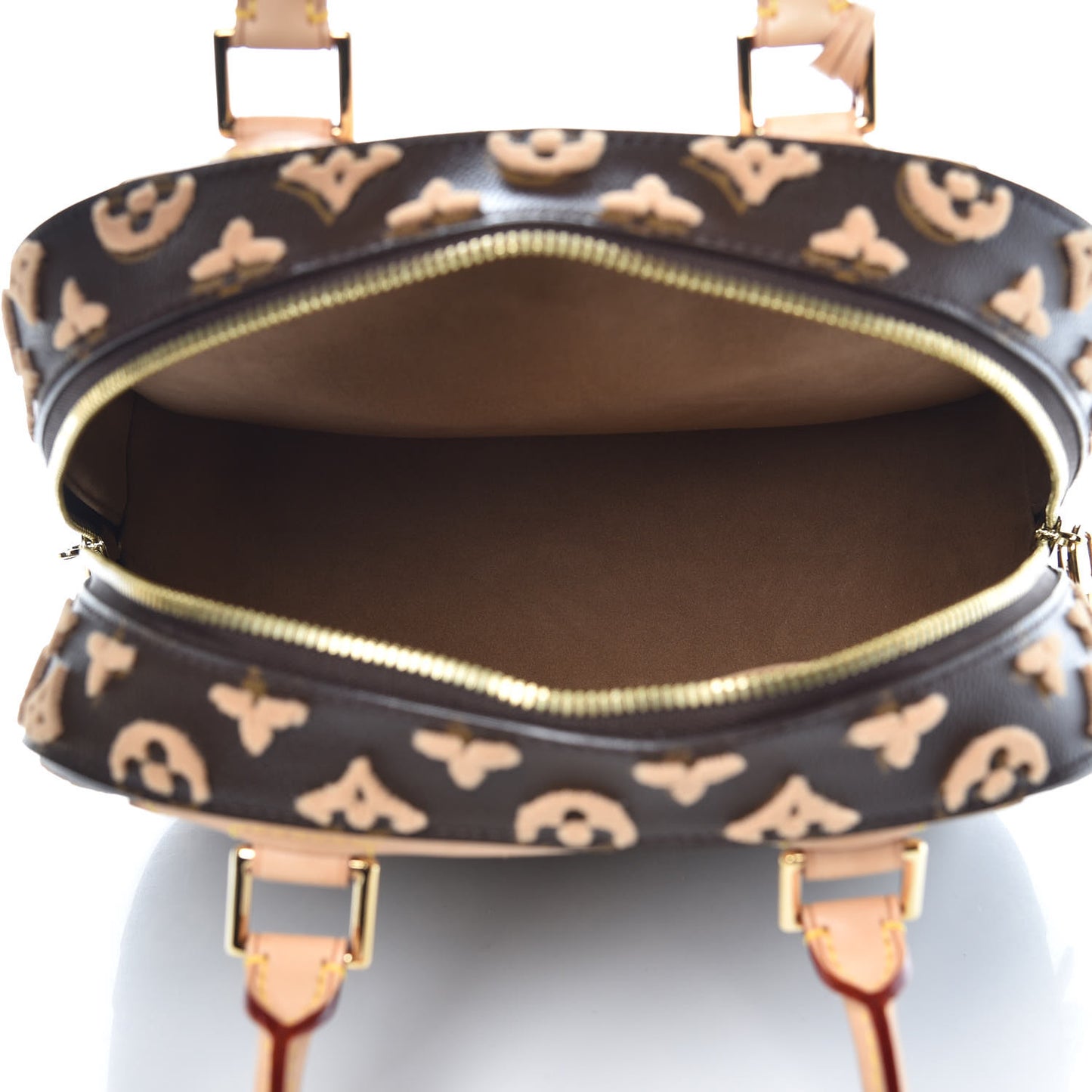 Monogram Tuffetage Deauville Cube Caramel