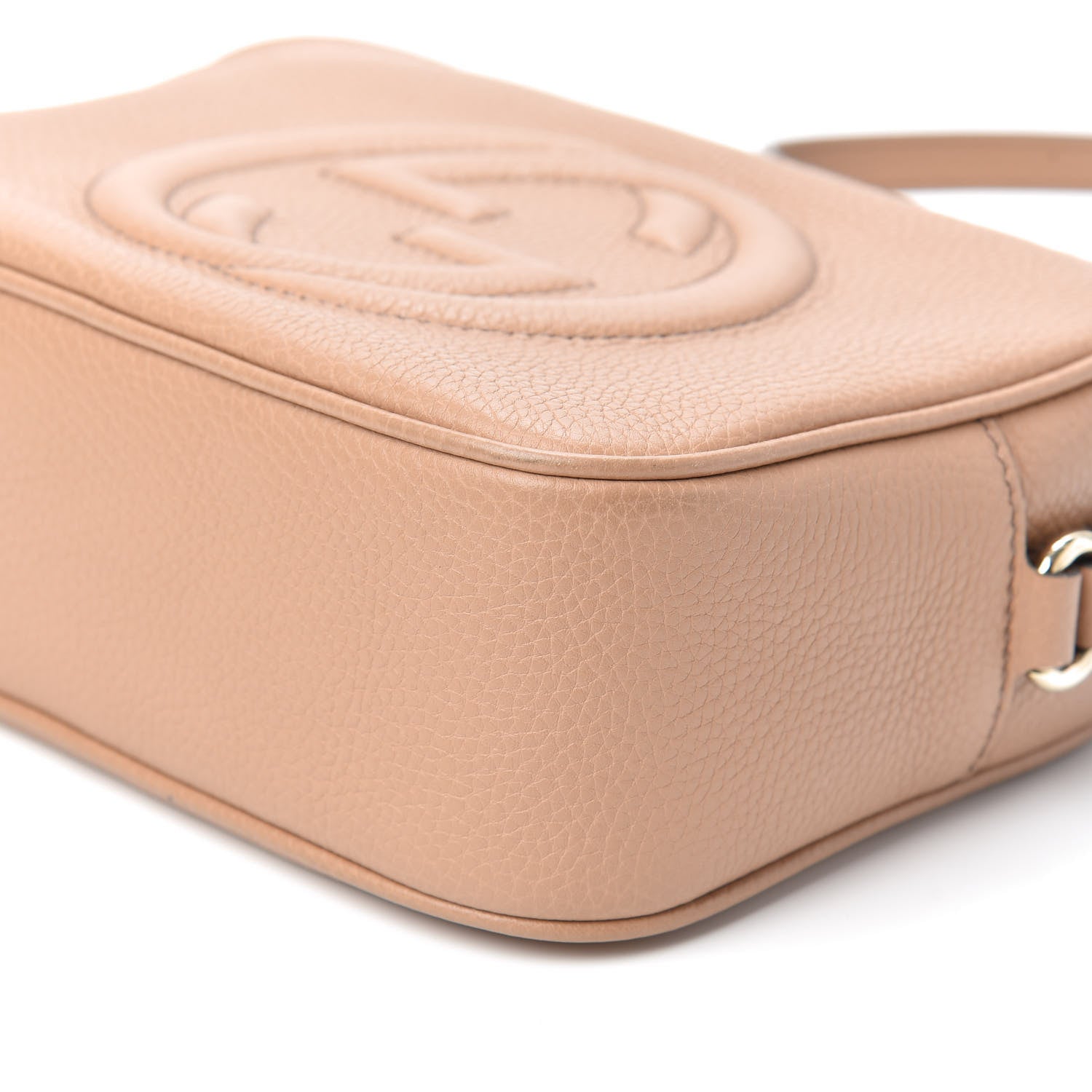 Gucci Pebbled Calfskin Small Soho Disco Bag Rose Beige 9 of 9