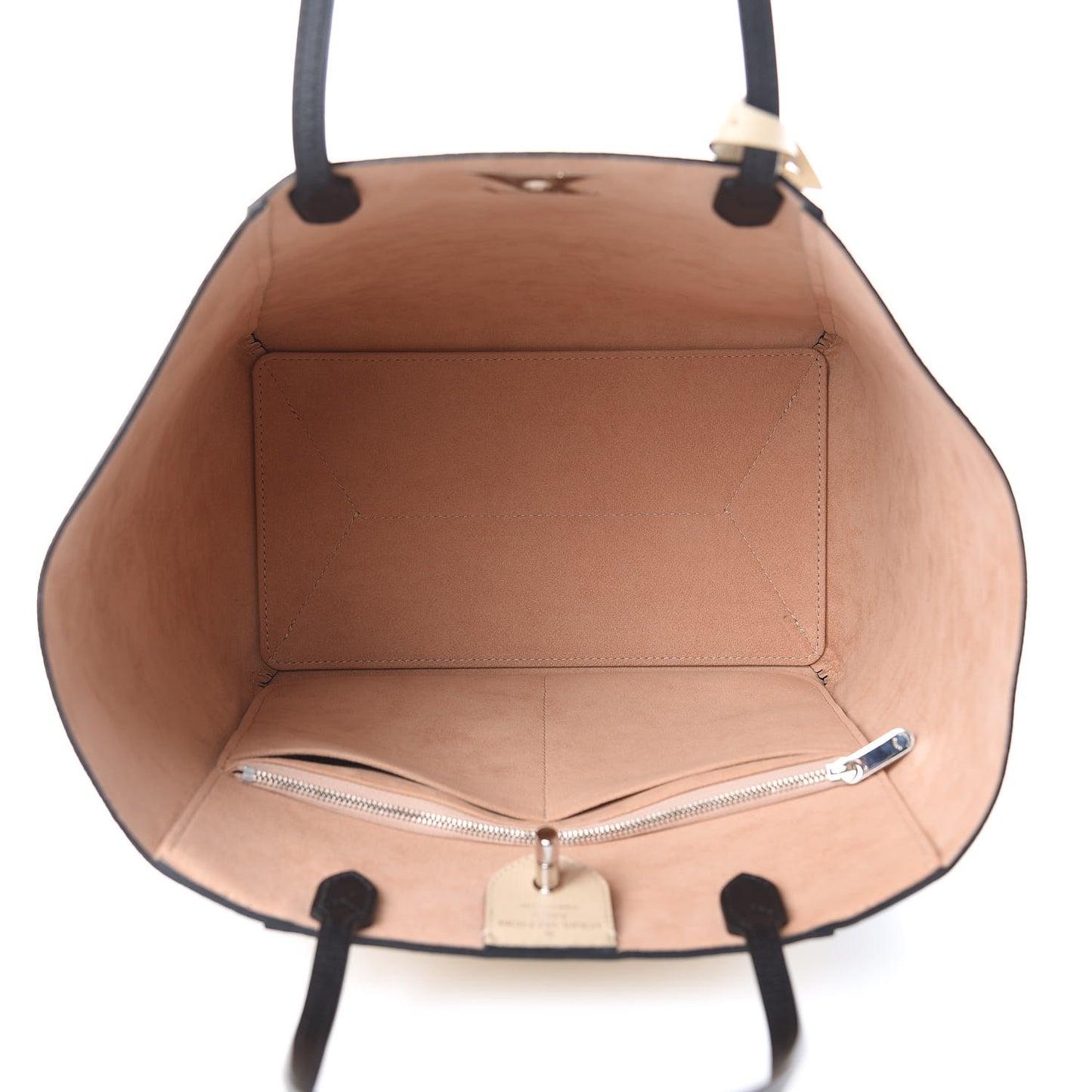 Calfskin Lockme Cabas Vanille Black