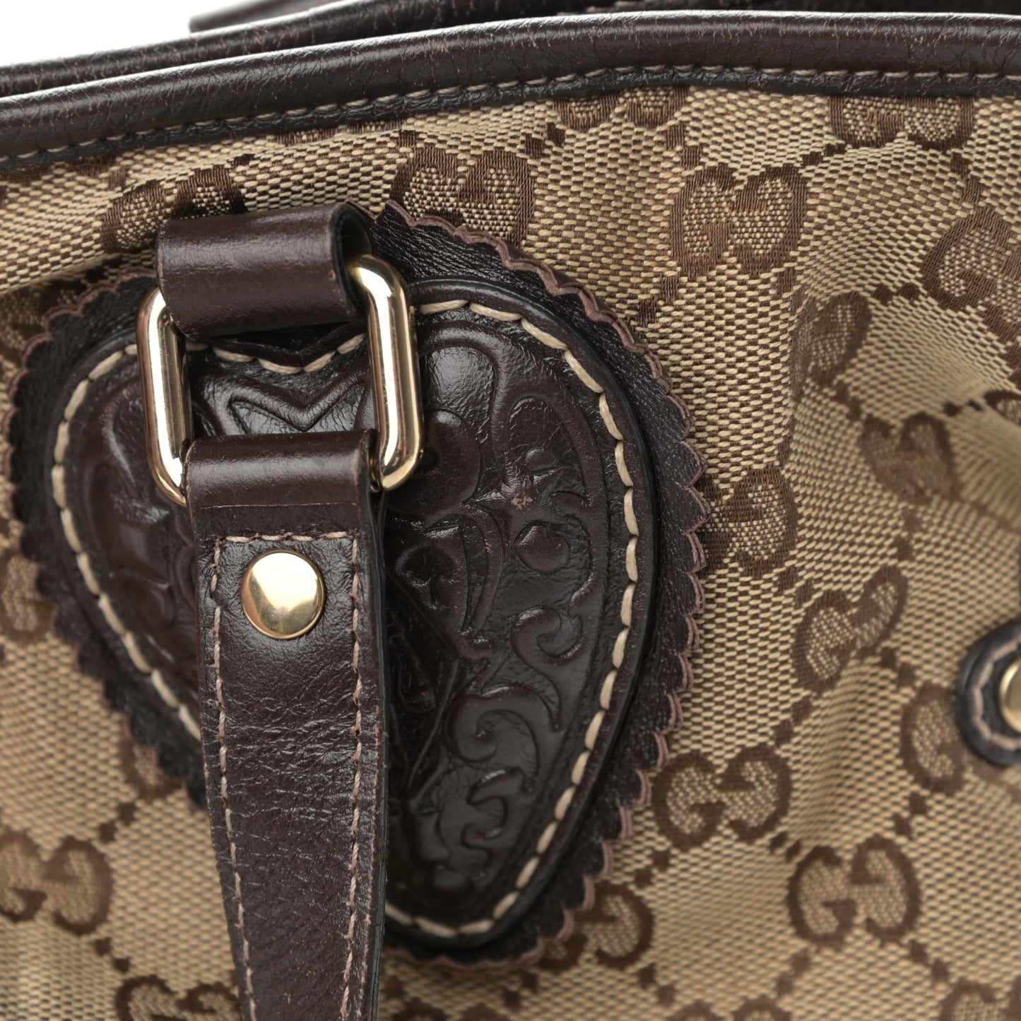 Monogram Large Tribeca Tote Brown
