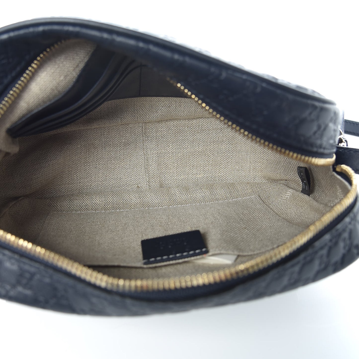 Soft Microguccissima Mini Bree Messenger Bag Blue