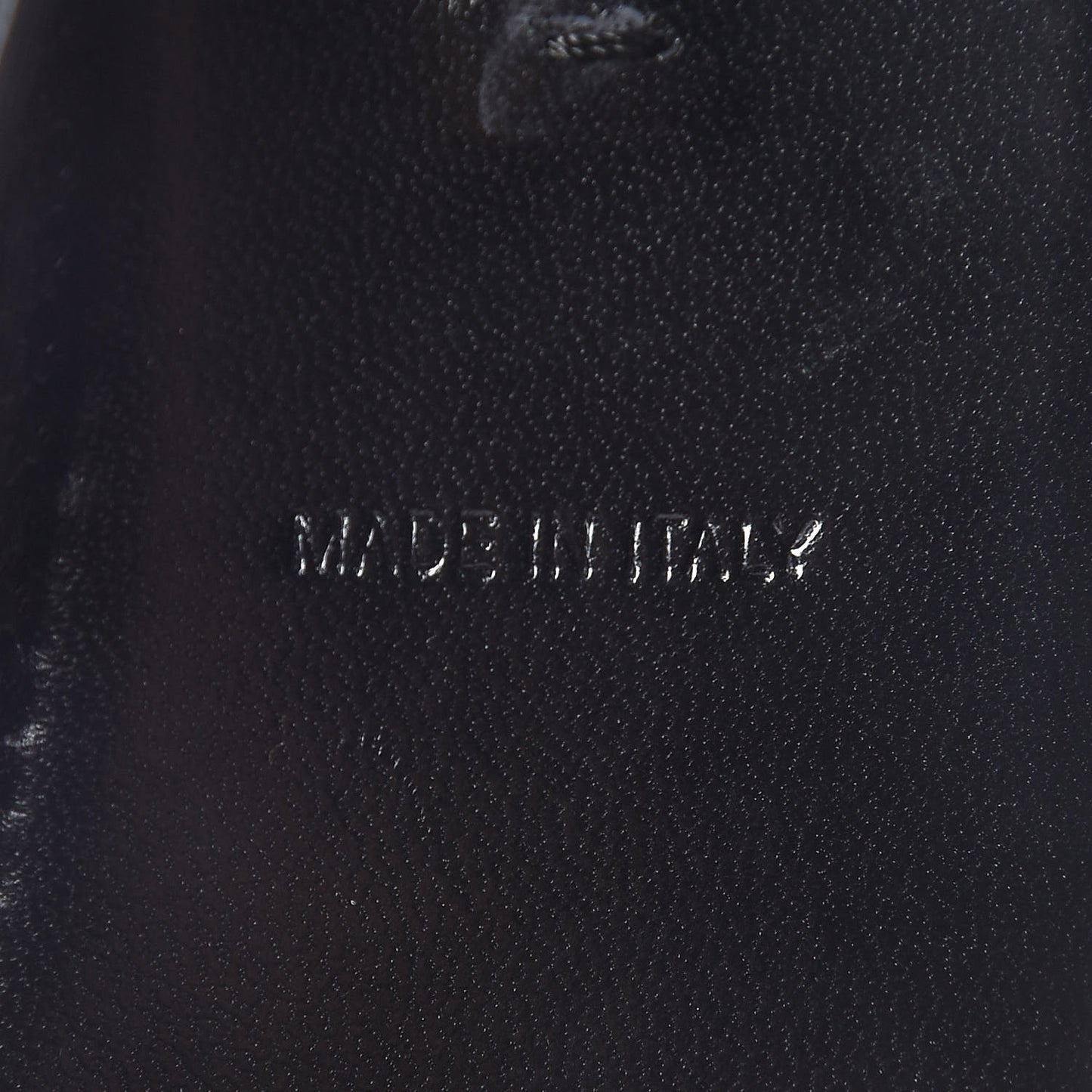 Patent Calfskin Oxford Ballerina Flats 38.5 Black
