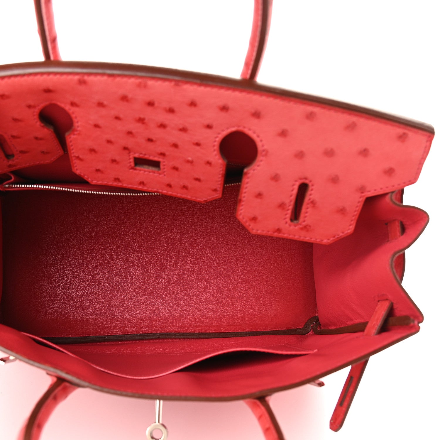 Hermes Ostrich Birkin 30 Bougainvillea 5 of 11
