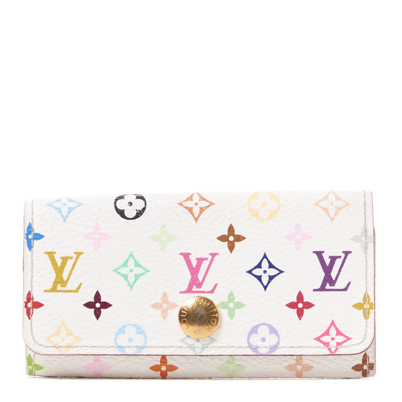 Louis Vuitton Monogram Multicolor Multicles 4 Key Holder White 1 of 7
