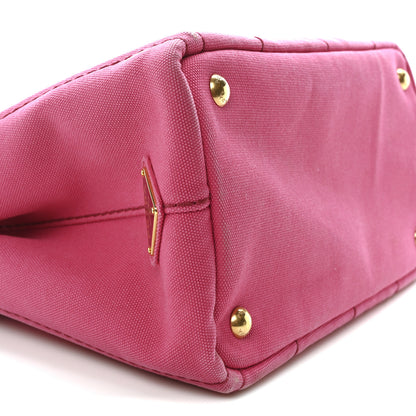 Prada Canapa Small Logo Tote Peonia 9 of 10