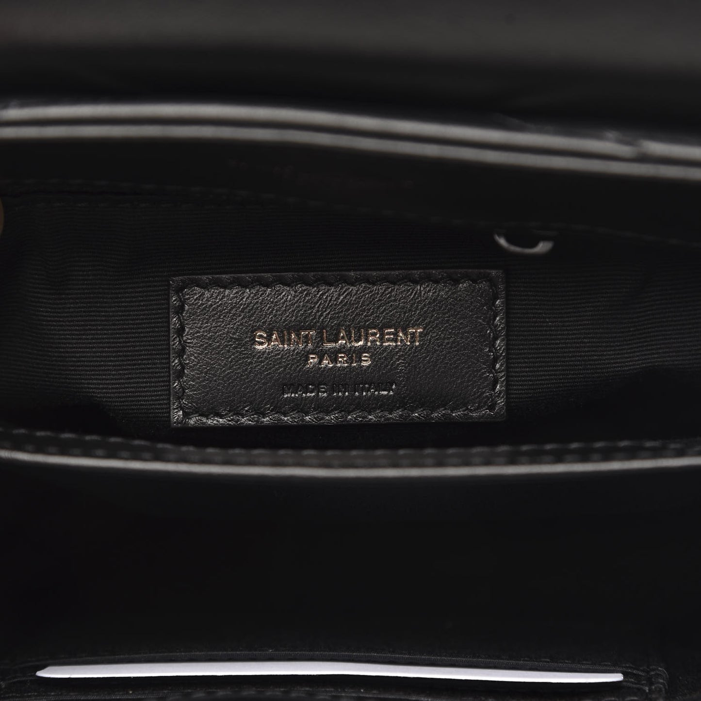 Calfskin Y Quilted Monogram Toy Loulou Crossbody Bag Black