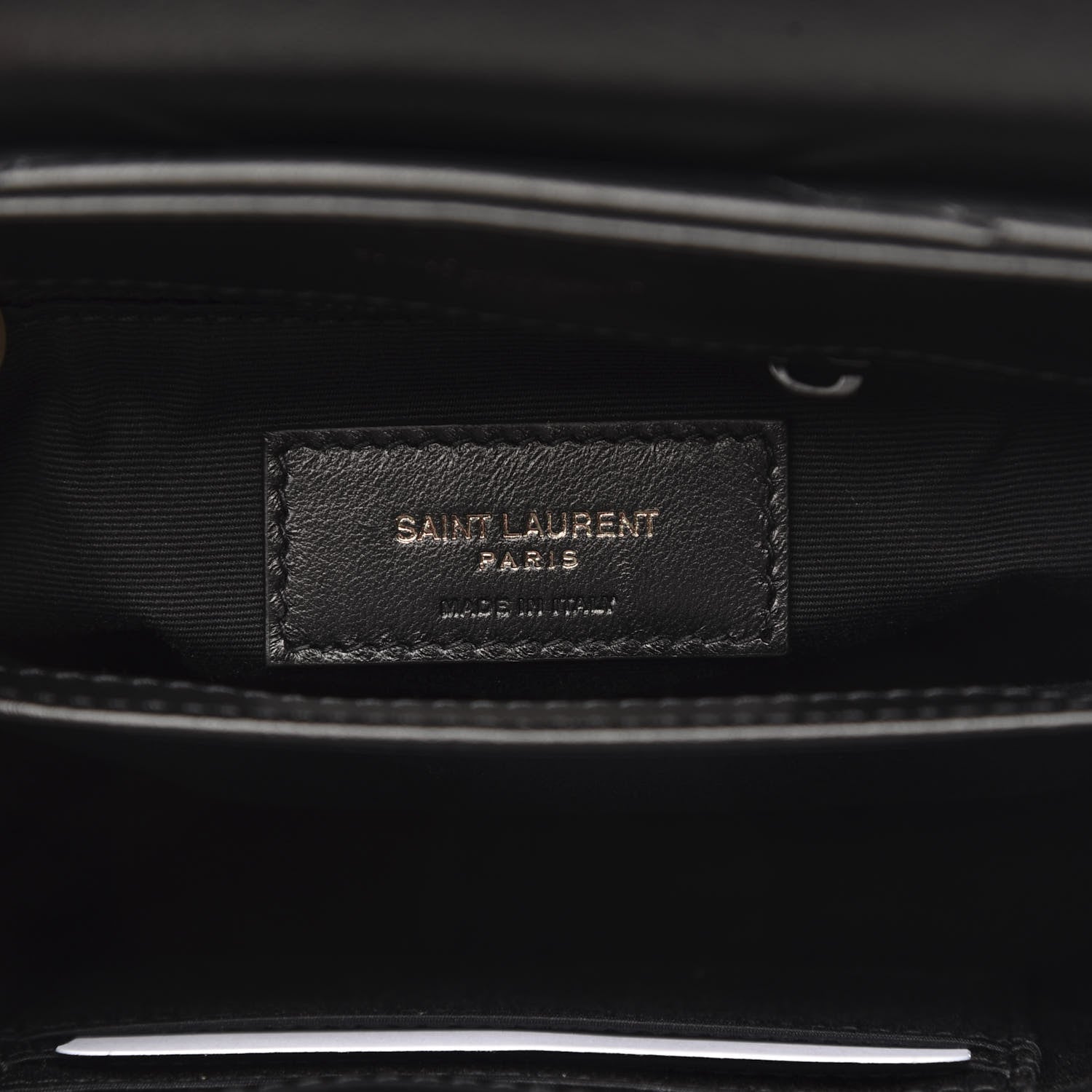 Saint Laurent Calfskin Y Quilted Monogram Toy Loulou Crossbody Bag Black 6 of 11