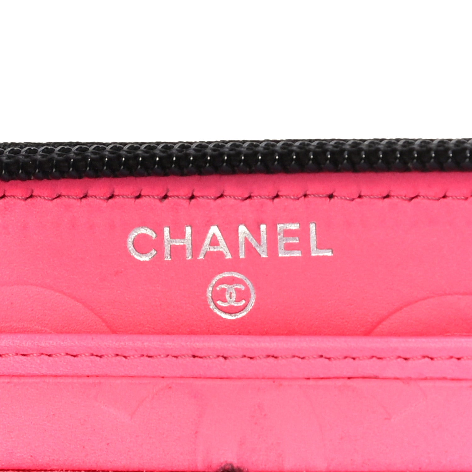 Chanel Calfskin Quilted Cambon Large Gusset Zip Around Wallet Black 7 of 13