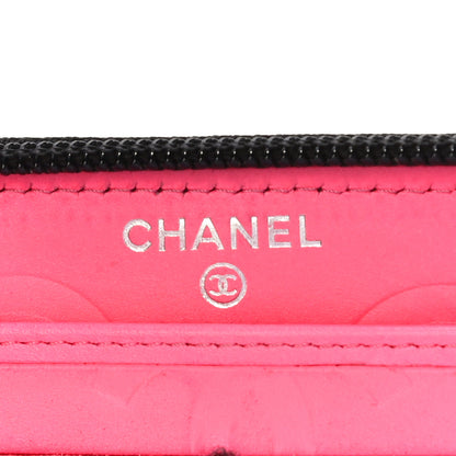 Chanel Calfskin Quilted Cambon Large Gusset Zip Around Wallet Black 7 of 13