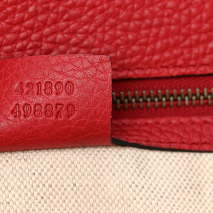 Gucci Calfskin Small GG Marmont Top Handle Bag Vulcanic Red 7 of 11