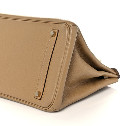 Hermes Taurillon Clemence Birkin 35 Tabac Camel 7 of 40